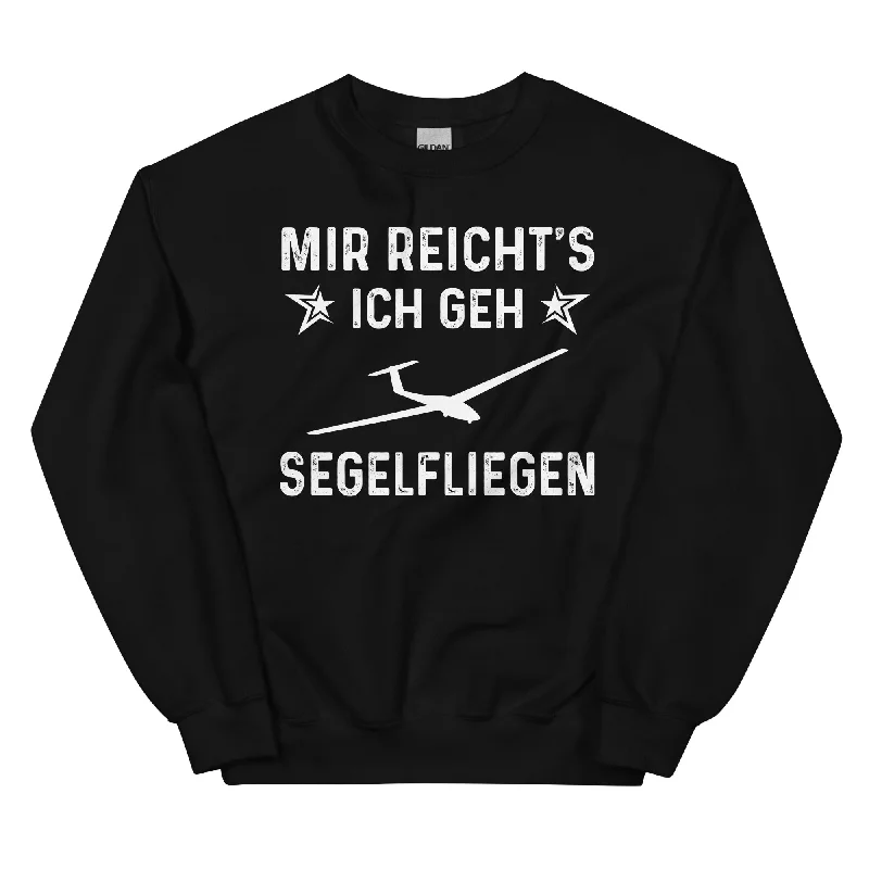 Mir Reicht's Ich Gen Segelfliegen - Sweatshirt (Unisex) Hoodie with Front Slit Layering Stylish