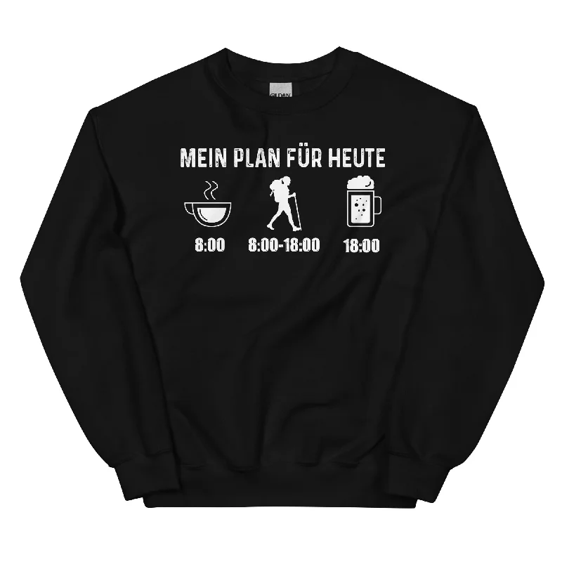 Mein Plan Für Heute 1 - Sweatshirt (Unisex) Hoodie with Patch Decorative Personalized