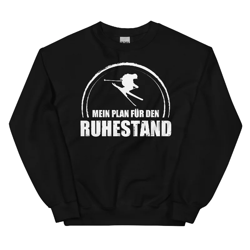 Mein Plan Fur Den Ruhestand - Sweatshirt (Unisex) Hoodie with Front Slit Layering Stylish