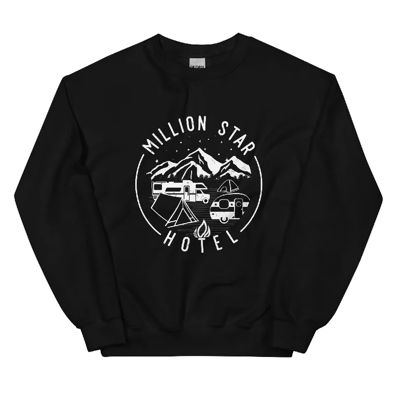 Million Star Hotel - Sweatshirt (Unisex) Hoodie with Neon Bright Vibrant