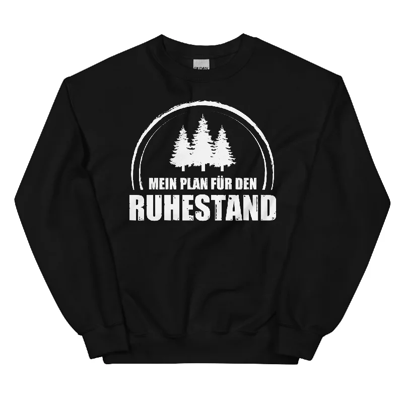 Mein Plan Fur Den Ruhestand 3 - Sweatshirt (Unisex) Hoodie with Half-Zip Sporty Casual