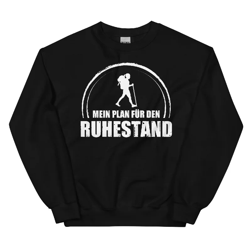 Mein Plan Fur Den Ruhestand 1 - Sweatshirt (Unisex) Hoodie Dress Longline Feminine