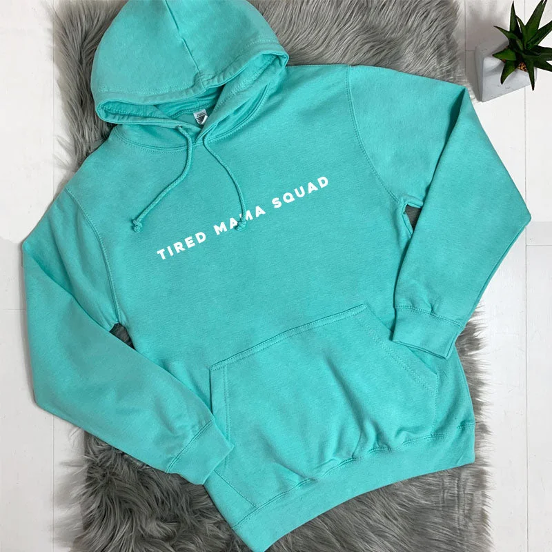 Tired Mama Squad Basic Hoodie (MRK X) Hoodie with Lining Warm Insulated