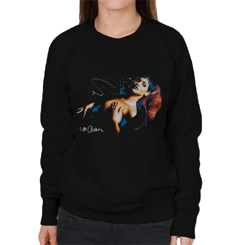 Sidney Maurer Original Portrait Of Rihanna Nude Women's Sweatshirt Hoodie with Toggle Buttons Decorative Unique