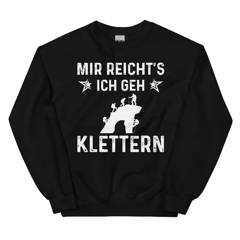 Mir Reicht's Ich Gen Klettern - Sweatshirt (Unisex) Hoodie with Button Classic Timeless