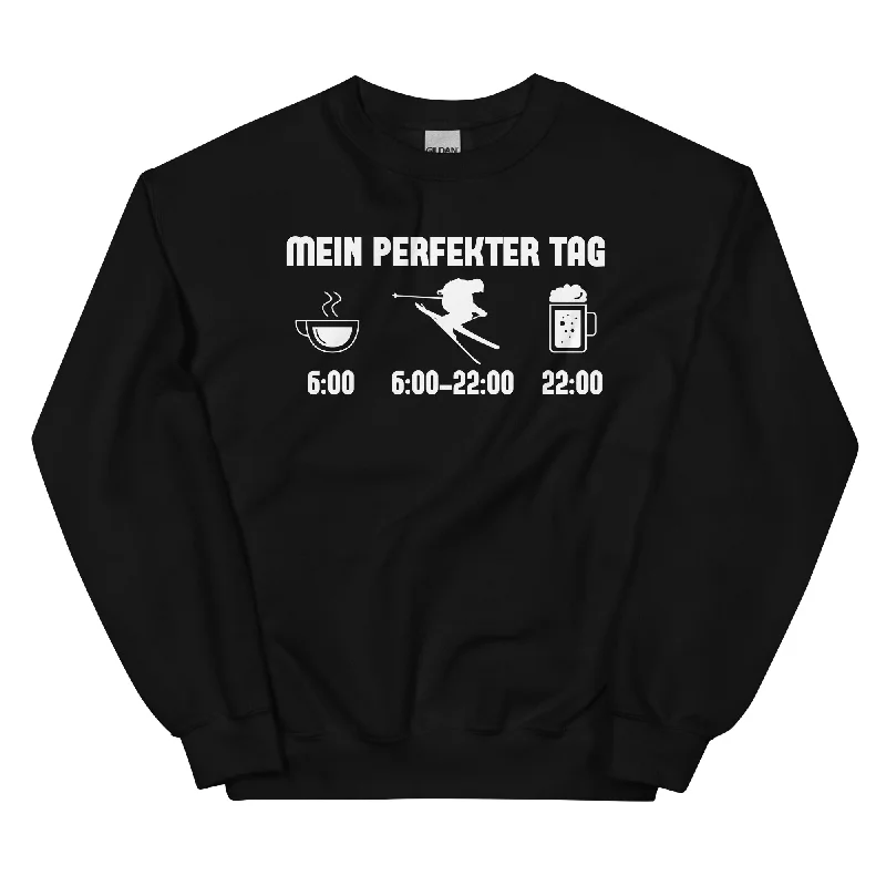 Mein Perfekter Tag - Sweatshirt (Unisex) Hoodie with Applique Textured Unique