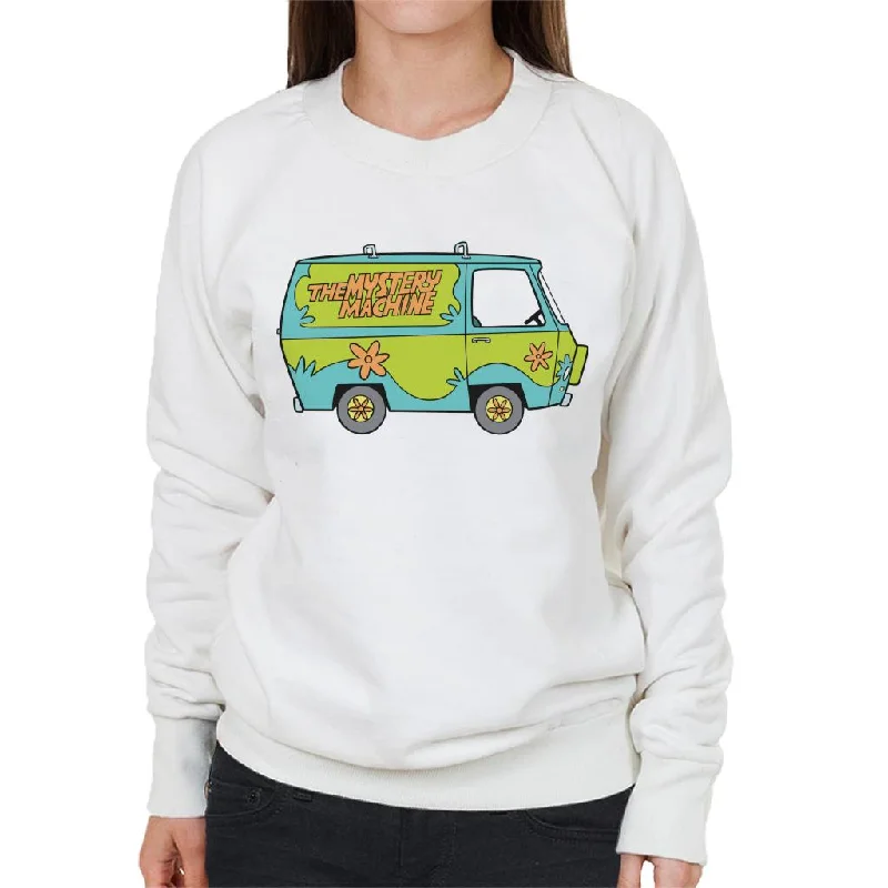 Scooby Doo The Mystery Machine Women's Sweatshirt Hoodie with Button Classic Timeless