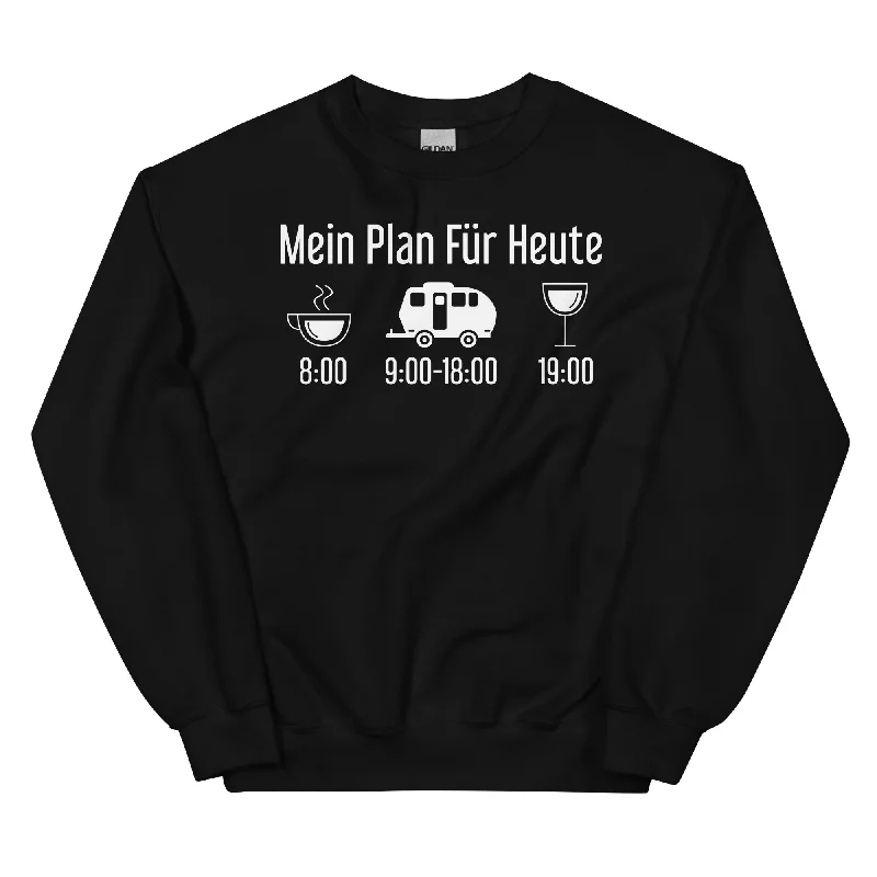 Mein Plan Für Heute 2 - Sweatshirt (Unisex) Hoodie with Pocket Utility Practical