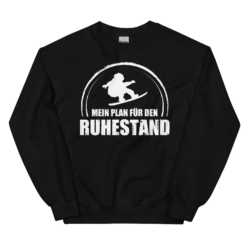 Mein Plan Fur Den Ruhestand - Sweatshirt (Unisex) Hoodie with Magnetic Closure Innovative Modern