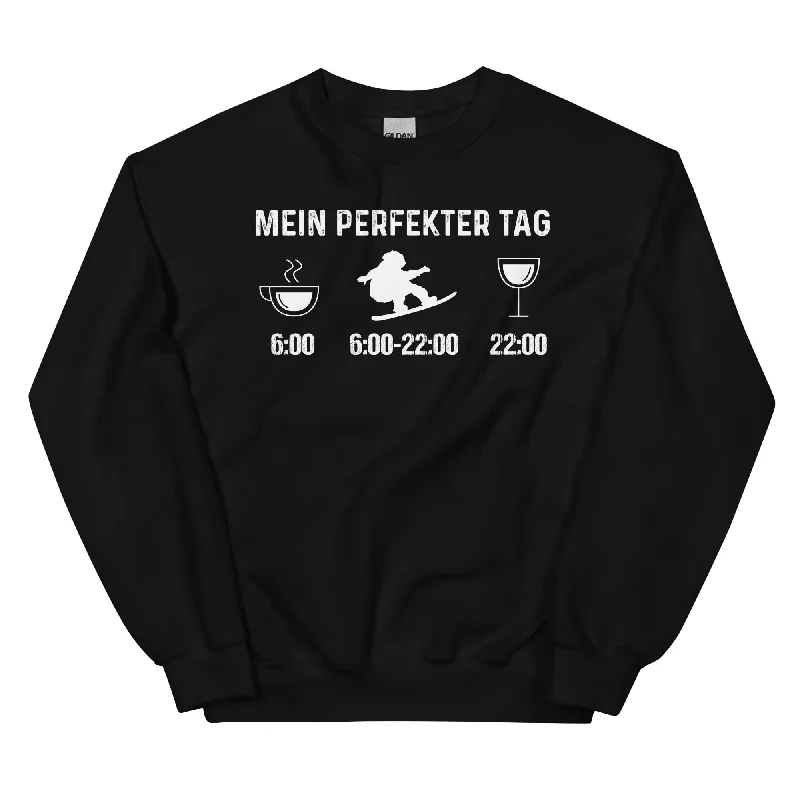 Mein Perfekter Tag 1 - Sweatshirt (Unisex) Hoodie Dress Longline Feminine