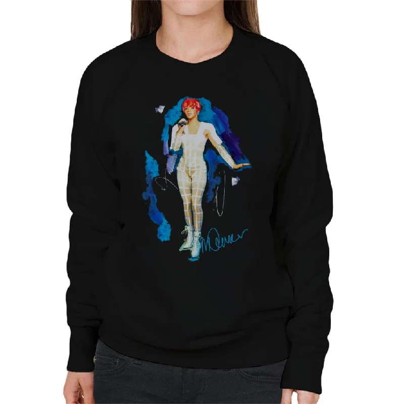 Sidney Maurer Original Portrait Of Rihanna Cut Out Outfit Women's Sweatshirt Hoodie with Oversized Fit Loose Comfortable