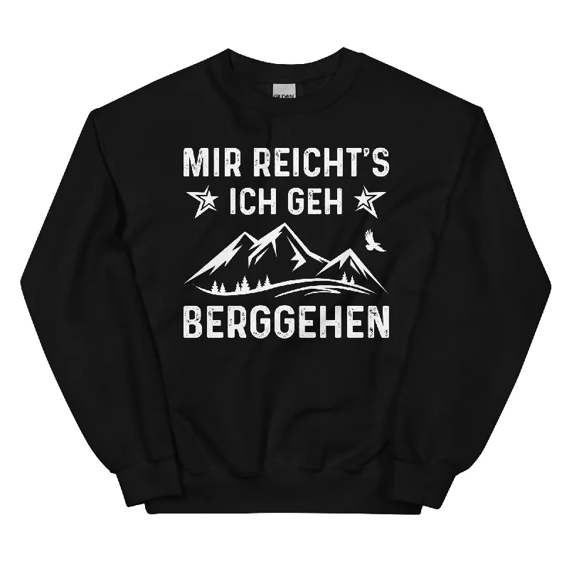 Mir Reicht's Ich Gen Berggehen - Sweatshirt (Unisex) Hoodie with Bell Sleeves Flared Feminine