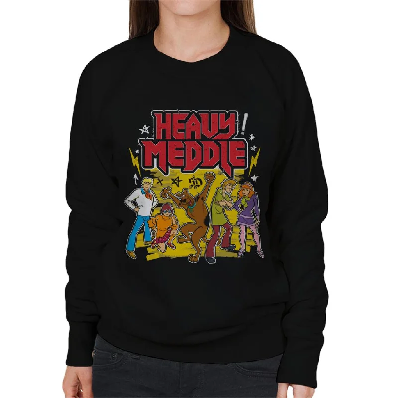 Scooby Doo Heavy Meddle Women's Sweatshirt Hoodie with Mock Neck Collared Structured