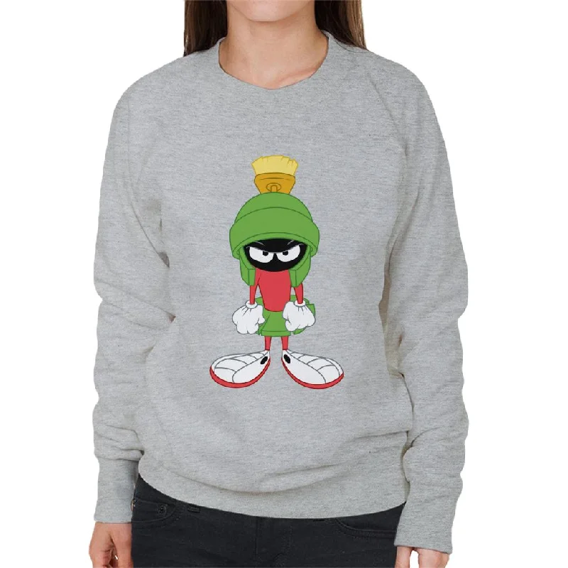 Looney Tunes Marvin The Angry Martian Women's Sweatshirt Hooded Sweatshirt Casual Wear Street Style