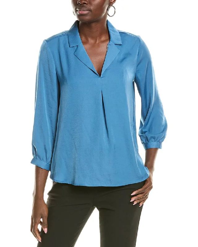 Vince Camuto Shirttail Blouse Double-Layered Blouse