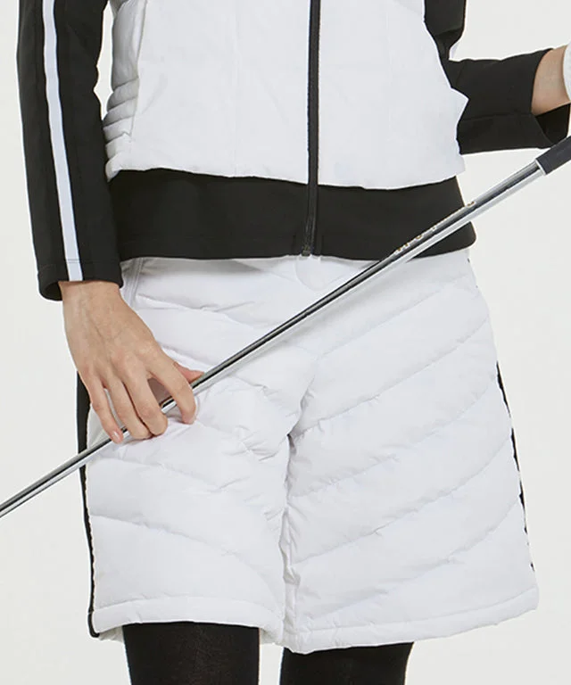 Overs Half Goose Down Pants - White Trendy Work Pants
