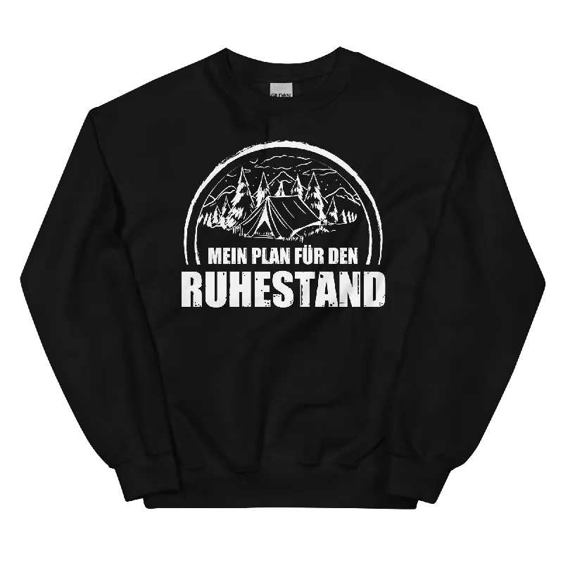 Mein Plan Fur Den Ruhestand 1 - Sweatshirt (Unisex) Hoodie with Contrast Stitching Detailed Premium