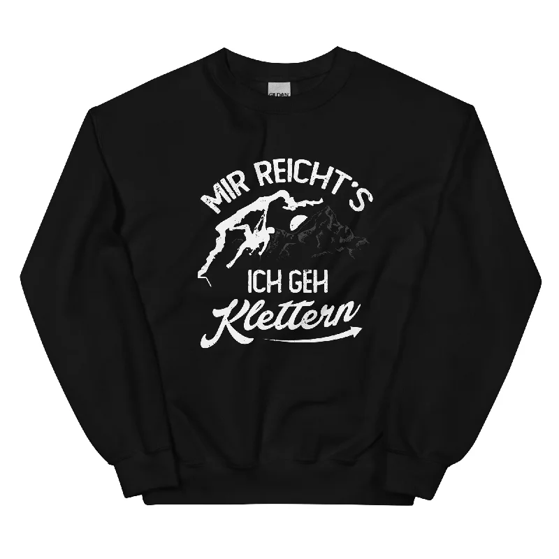 Mir reichts, ich geh Klettern - Sweatshirt (Unisex) Hoodie with Cropped Fit Short Trendy