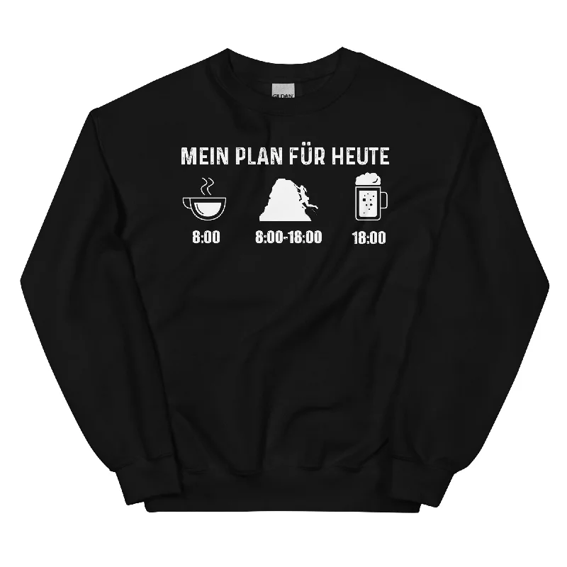 Mein Plan Für Heute 1 - Sweatshirt (Unisex) Hoodie with Drop Shoulder Relaxed Streetwear