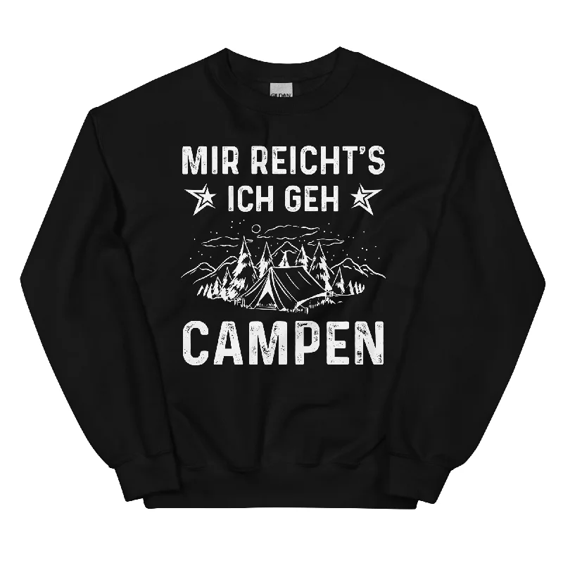 Mir Reicht's Ich Gen Campen - Sweatshirt (Unisex) Hoodie with Gradient Ombre Colorful