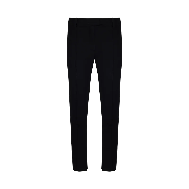 Crepe Tailored Pants Soft Wool Pants