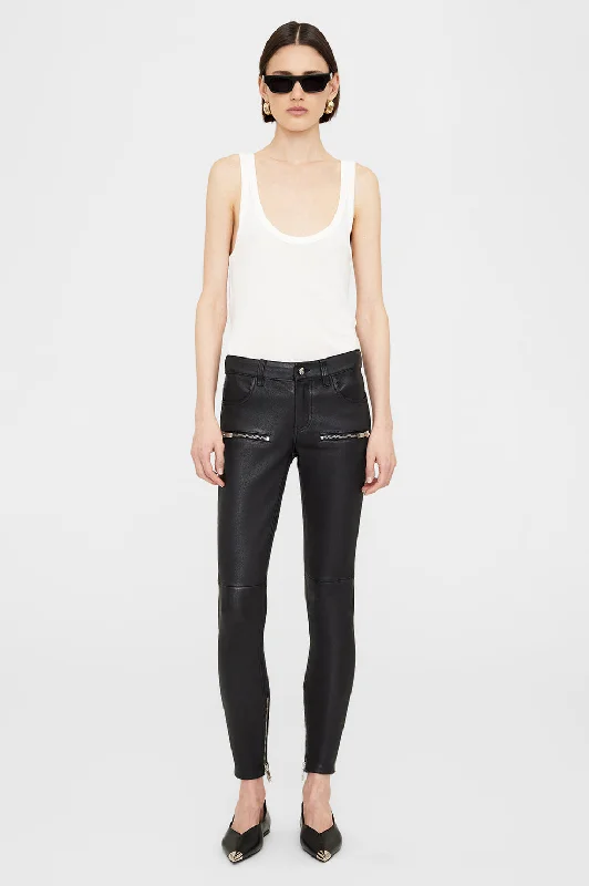 Remy Pant - Black Chic Faux Leather Pants