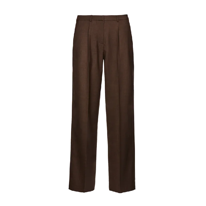 Wide-Leg Tailored Pants Cozy Lounge Pants