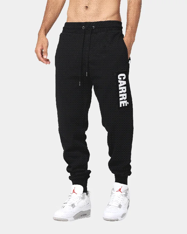 Carre Ballistic Patch Cls Track Pants Black Relaxed Linen Pants