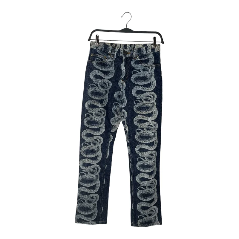 HYSTERIC GLAMOUR/Skinny Pants/S/Animal Pattern/Denim/PPL/snakeskin denim Classic Straight Pants