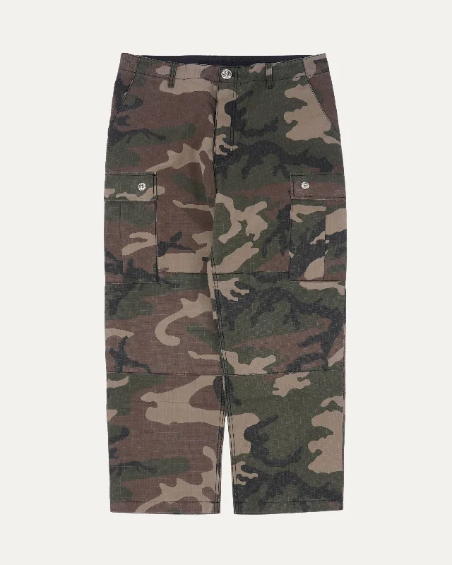 Camouflage Cargo Pants Chic Slim Fit Pants