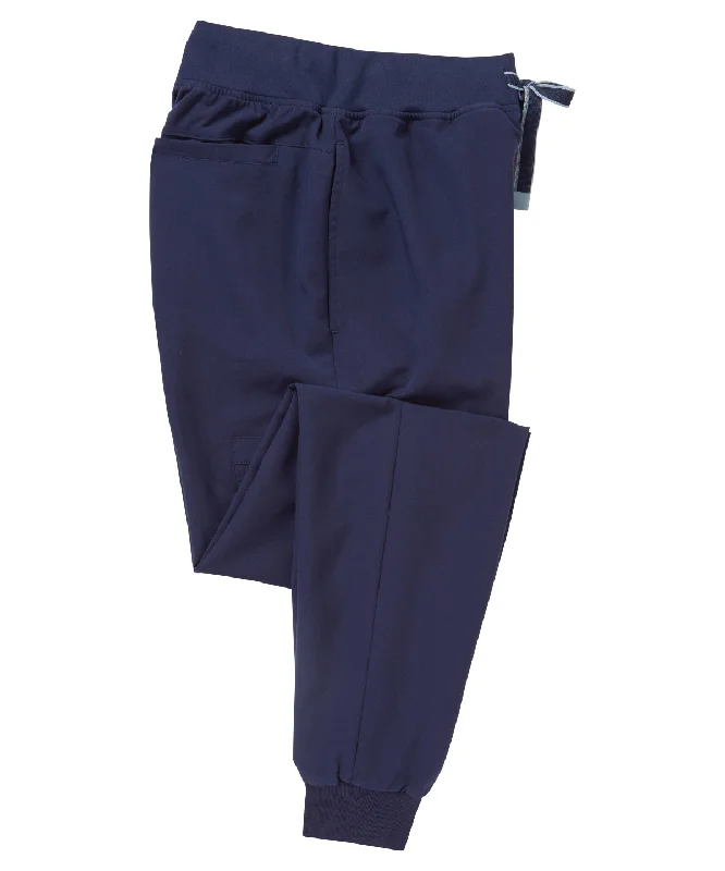 Navy - Women’s 'Energized' Onna-stretch jogger pants Comfy Zip-Up Pants