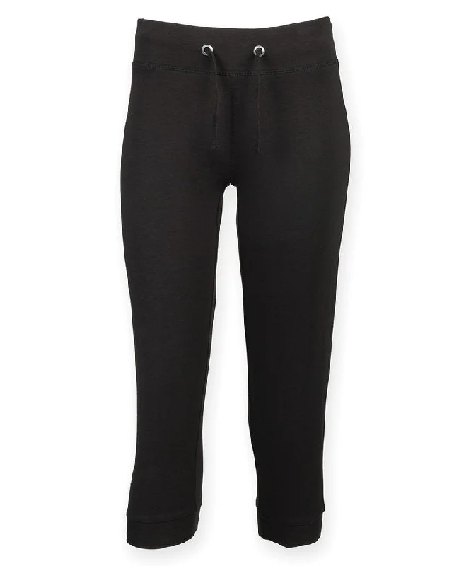 Black - Women's ¾ workout pant Comfortable Jogger Trousers