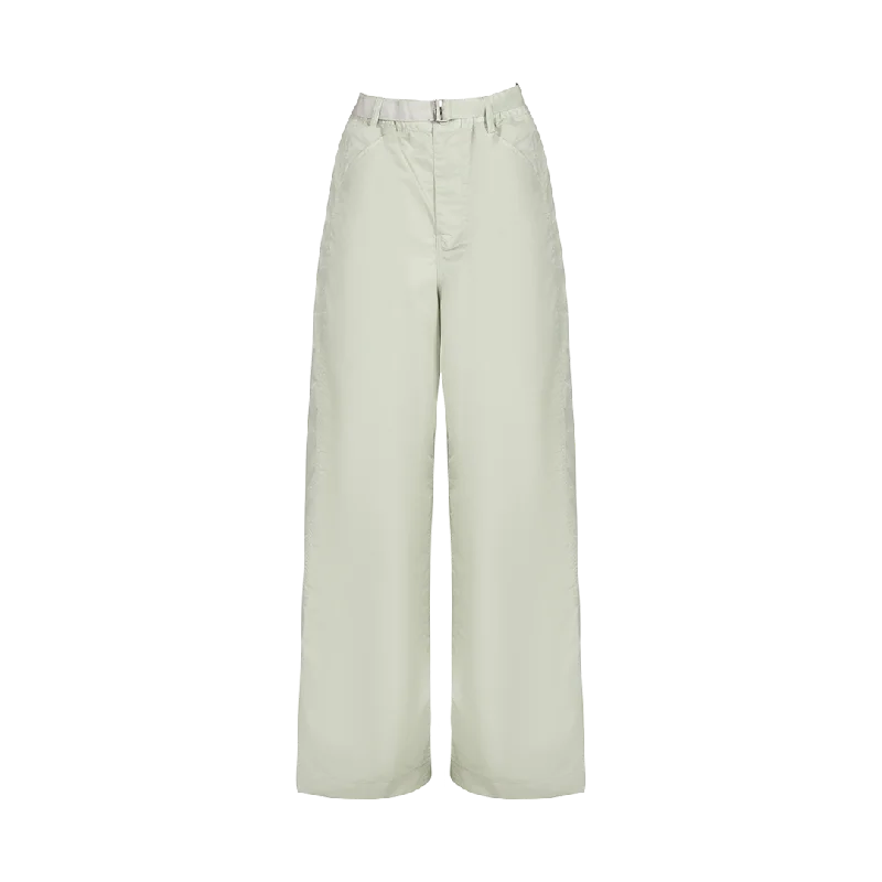 Wide Leg Nylon Pants Formal Slim Pants