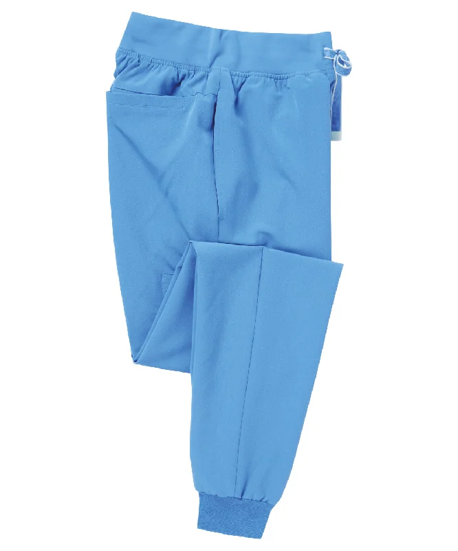 Ceil Blue - Women’s 'Energized' Onna-stretch jogger pants High-Waist Trousers