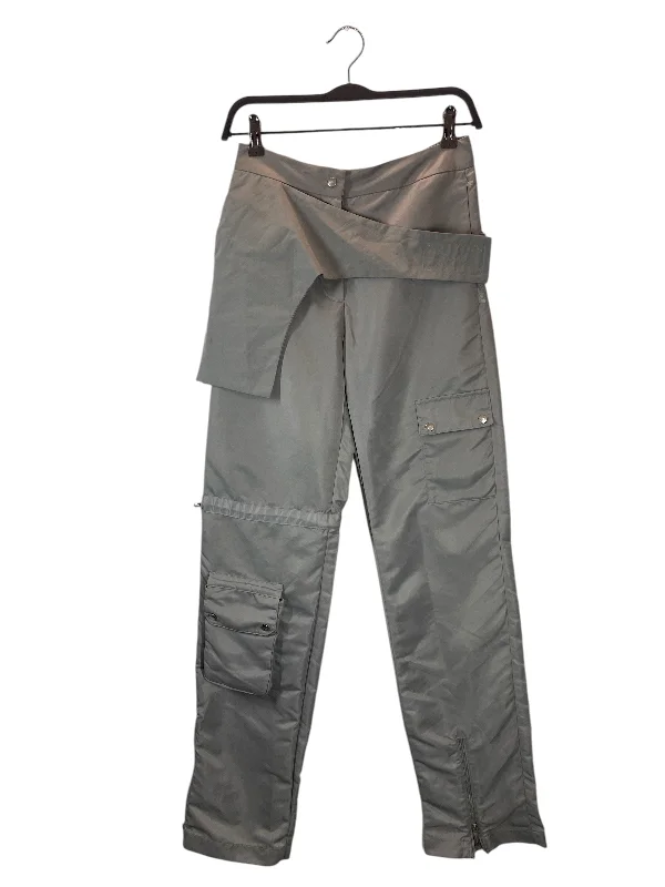 HELIOT EMIL/Straight Pants/M/Nylon/GRY/CARGO POCKET Elegant Dress Pants