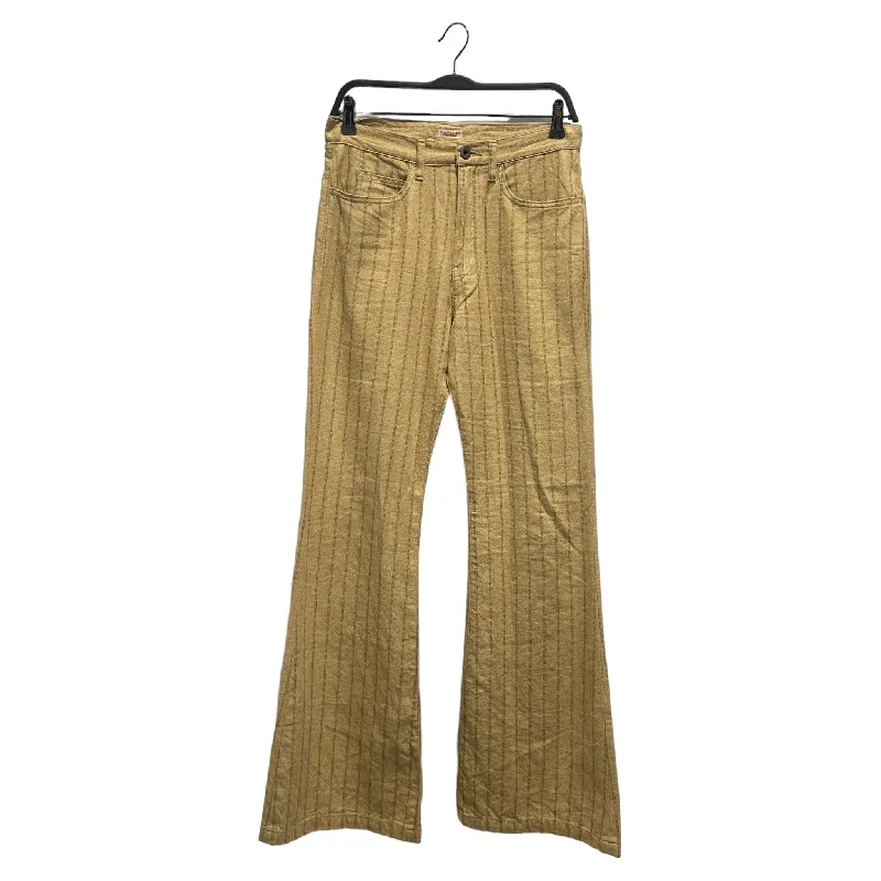 KAPITAL/Bootcut Pants/32/Stripe/Cotton/GLD/Red Stripes Warm Wool Trousers