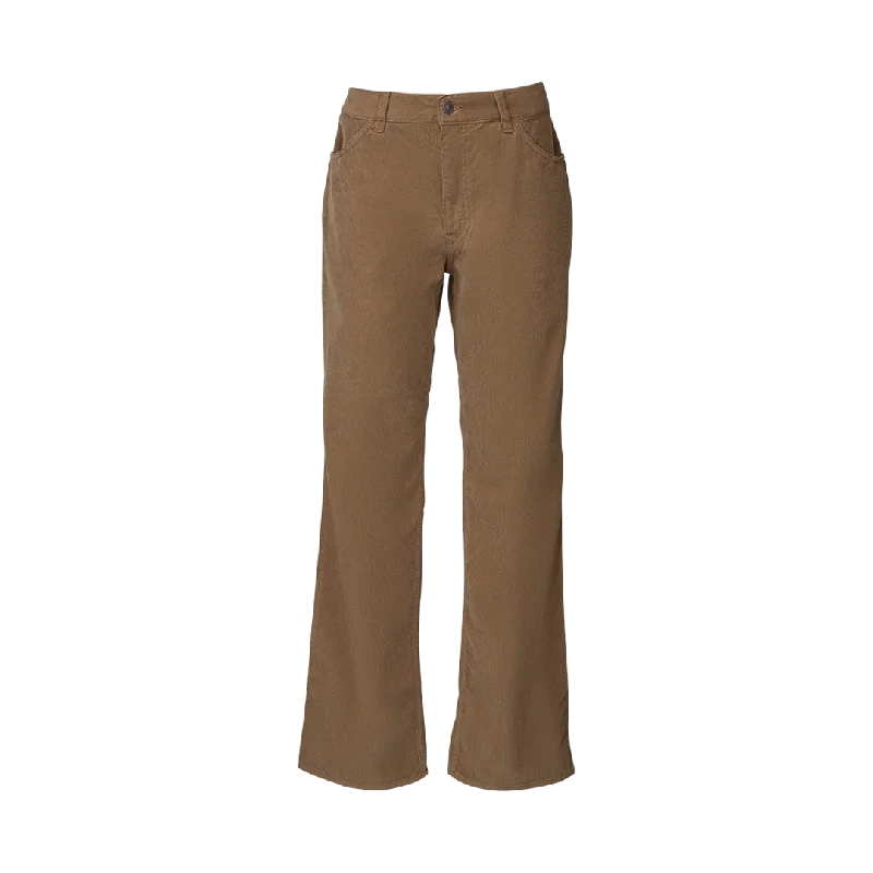 Corduroy Straight-Leg Pants Relaxed Fit Trousers