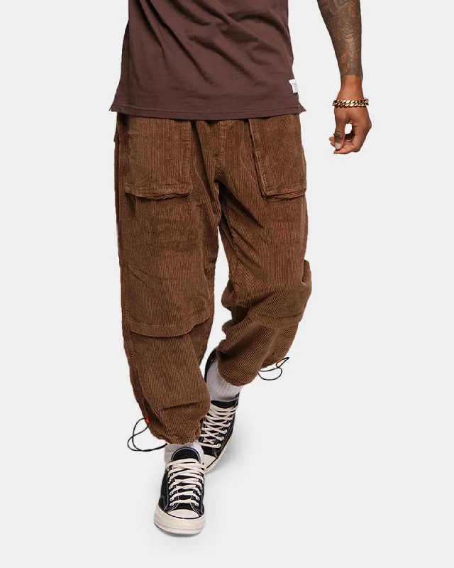 XXIII Briggs Corduroy Cargo Pants Brown Chic Slim Fit Pants