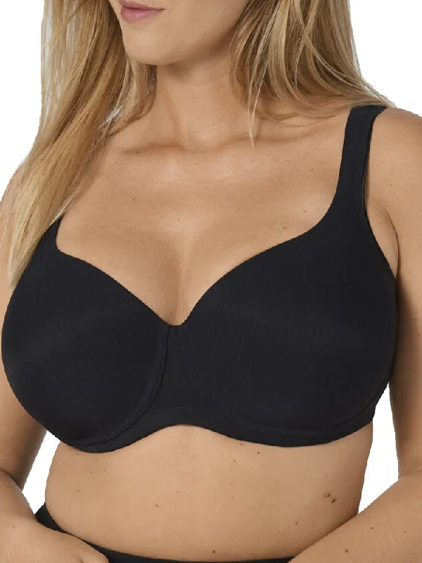 Modern Soft + Cotton Padded T-Shirt Bra - Black Print Jacquard Patchwork