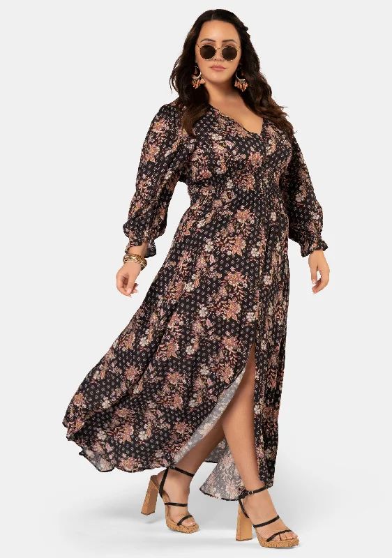 Gypsy Child Maxi Dress Stylish Long Sleeve Maxi Dress