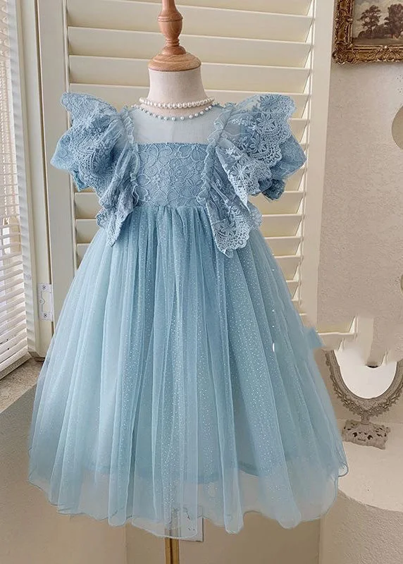Handmade Blue O-Neck Patchwork Nail Bead Tulle Girls Maxi Dress Summer Comfortable Bohemian Maxi Dress Handmade Blue O-Neck Patchwork Nail Bead Tulle Girls Maxi Dress Summer Comfortable Bohemian Maxi Dress