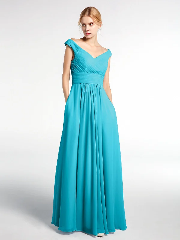 Off shoulder V-neck Maxi Dress with Pockets-Jade Cozy Wrap Maxi Dress