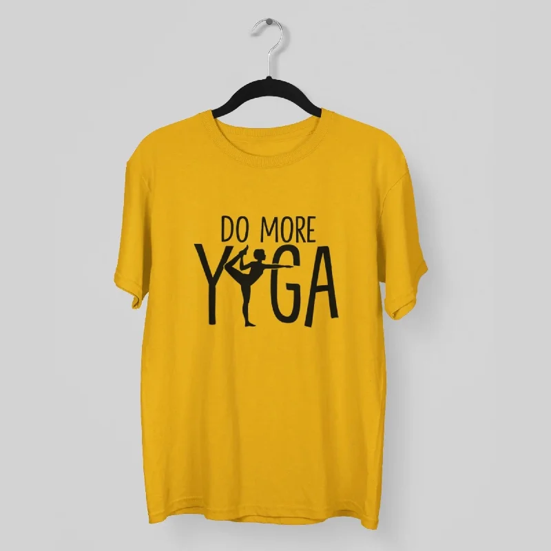 Do More Yoga Round Neck Half Sleeve Classic T-Shirt Fitted T-Shirt Seamless Stretchy