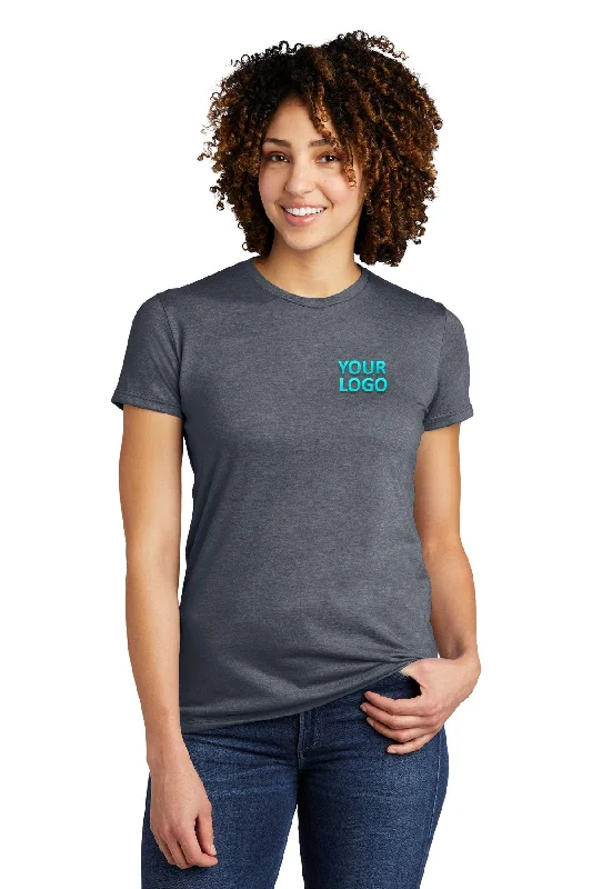 Allmade Women's Tri-Blend Branded Tee, Rebel Blue Oversized T-Shirt Spandex breathable