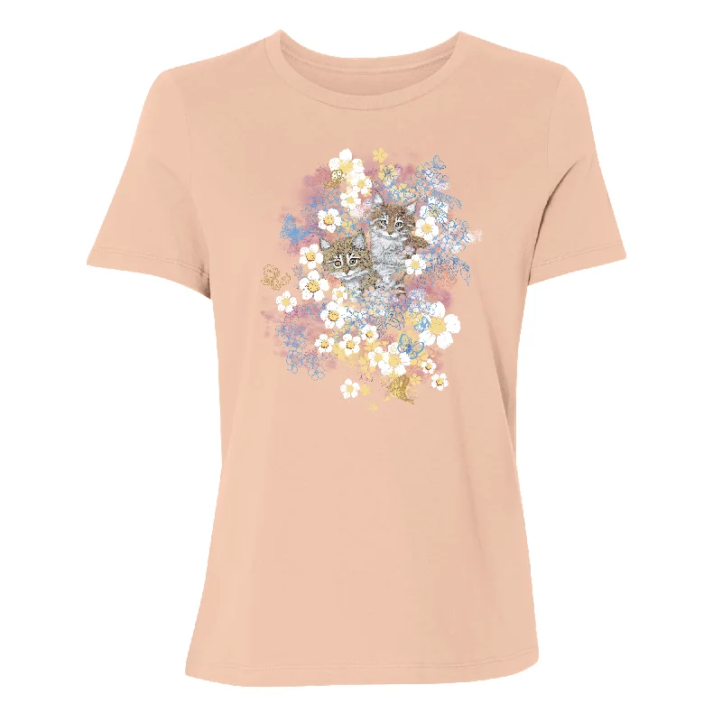 Garden Kitties Women's T-Shirt Modern Contemporary Chic