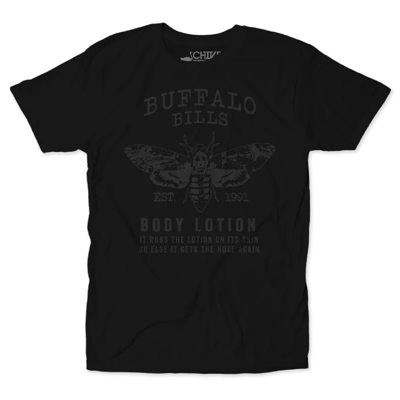 Buffalo Bills Body Lotion Blackout Tee Solid Print Embellished