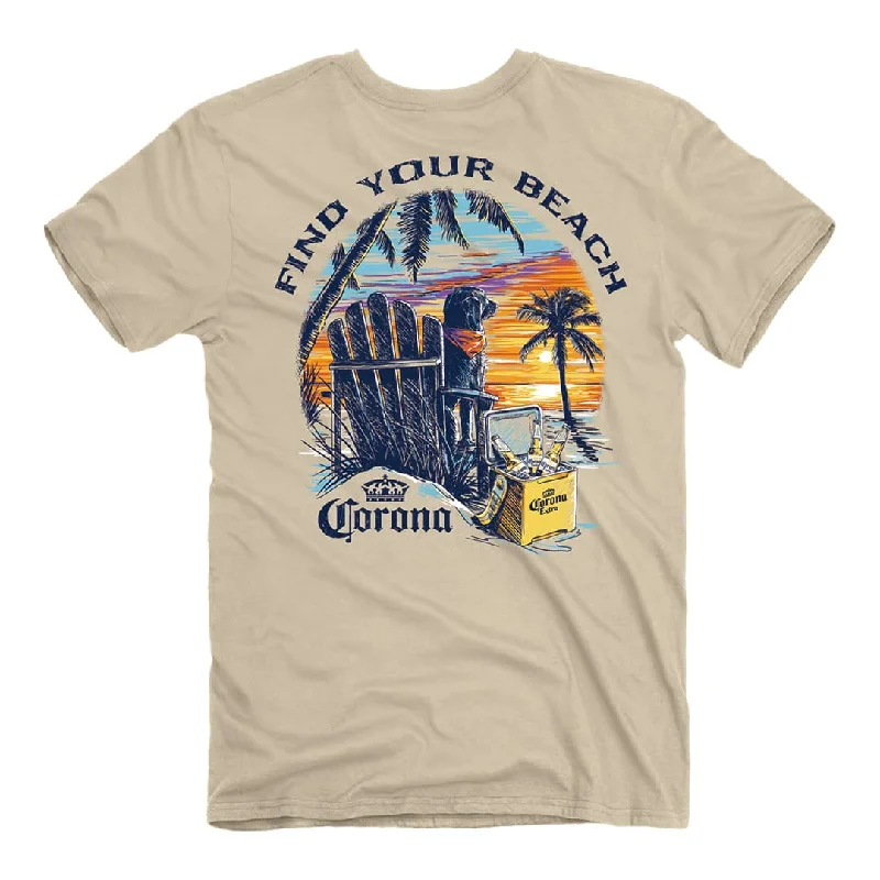 Corona - Find Your Beach T-Shirt Mesh Blend Leather Blend Suede Blend