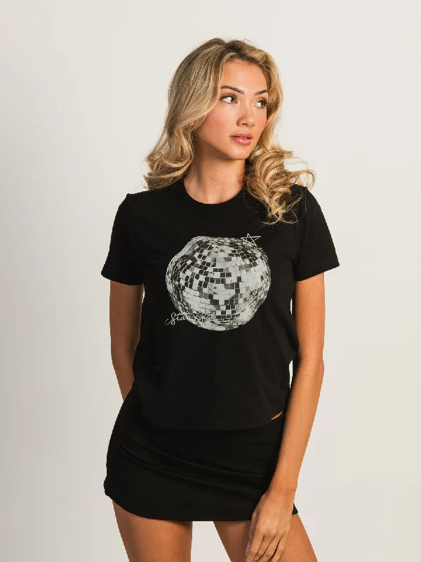 HARLOW BRENNA TEE - DISCO BALL Welt Pockets Slit Pockets Flap Pockets