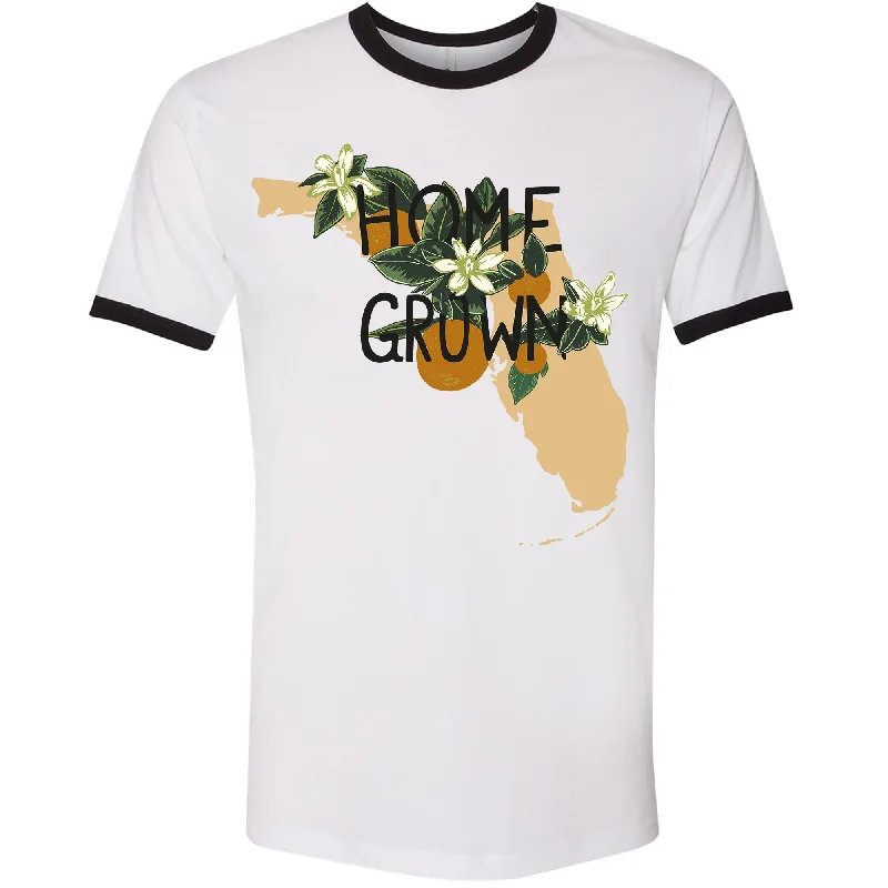 Home Grown Florida Ringer Tee Spandex Blend Rayon Blend Denim Blend