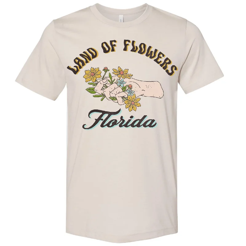 Land of Flowers Florida Tee Jersey Fabric Tulle Fabric Batik Fabric